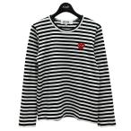 プレイコムデギャルソン PLAY COMME des GARCONS ボーダー 長袖Tシャツ AZ-T163 ブラック×ホワイト サイズ：M
