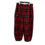 コムデギャルソン COMME des GARCONS チェック パンツ GS-P018 レッド×ブラック サイズ：S