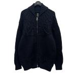 バトナー×スティーヴンアラン BATONER×STEVEN ALAN ニットジャケット BN-23FM-076 ブラック サイズ：3