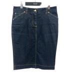 ドルチェアンドガッバーナ DOLCE ＆ GABBANA ラメデニムスカート インディゴ サイズ：40