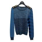 グッチ GUCCI ボーダーニット 381110 ネイビー サイズ：XXS