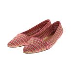 FABIO RUSCONI ラフィアパンプス ベージュ×ピンク サイズ：38 (明石店) 220714