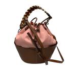  and Mu k&MyuQ мешочек сумка на плечо 23SS|PONTO розовый × Brown 