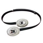  Toga тянуть laTOGA PULLA двойной пряжка Conti . ремень черный × белый 