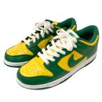 【値下げ】NIKE DUNK LOW SP スニーカー CU1727-700 イエロー×グリーン サイズ:26cm (EC)