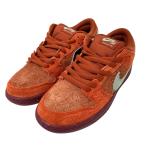 【値下げ】NIKE SB DUNK LOW PRO PREMIUM スニーカー DV5429 601 ブラウン×オレンジ サイズ：27cm (EC)