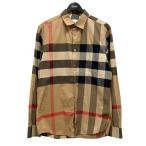 ショッピングBURBERRY バーバリー BURBERRY チェック 長袖シャツ 8010213 ベージュ×ブラック サイズ：M