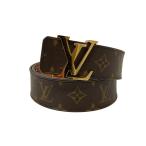 ルイヴィトン LOUIS VUITTON サンチュール モノグラム バックルベルト M9608 ブラウン サイズ：100/40