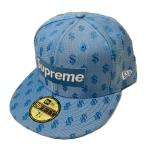 ショッピングシュプリーム シュプリーム×ニューエラ Supreme×New Era Monogram Box Logo ロゴキャップ スカイブルー サイズ：7 3/4