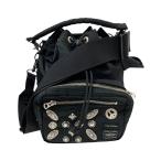 ポーター×トーガアーカイブス PORTER×TOGA ARCHIVES STRING BAG スタッズ装飾ショルダーバッグ ブラック