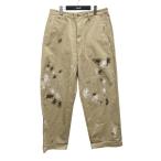 ショッピングジョンブル ジョンブル Johnbull ペイント加工ワークパンツ 201 0438 ベージュ サイズ：L