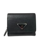 プラダ PRADA 3つ折り財布 1MH044 ブラック