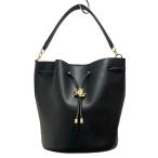 ローレン ラルフ ローレン LAUREN RALPH LAUREN Andie Drawstring Black Leather Bucket Sho