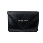 バレンシアガ BALENCIAGA 3つ折り財布 ブラック