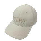 ロエベ LOEWE ロゴ刺繍キャップ K820358X36 アイボリー サイズ：ONE
