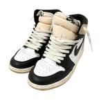 ナイキ NIKE WMNS AIR JORDAN 1 RETRO HI OG スニーカー FD2596 021 ホワイト×ブラック×ベージュ サイズ：