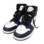 ナイキ NIKE AIR JORDAN 1 RETRO HIGH OG ハイカットスニーカー DZ5485 401 ホワイト×ネイビー×ブラック サイ