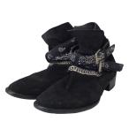 【値下げ】AMIRI 「Bandana Buckle Boot」 バンダナバックルブーツ ブラック サイズ：44(28-29cm) (原宿店)