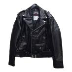 【値下げ】sacai×Schott 22AW 「Leather Studs Blouson」ダブルライダースジャケット ブラック サイズ：3 (原宿店)