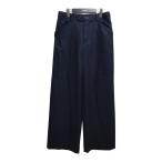 【値下げ】SUNSEA 「N．M Thickened Wide Pants」ワイドパンツ20A50 ネイビー サイズ：3 (原宿店)