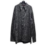 【値下げ】LUU-DAN 長袖柄シャツ グレー サイズ：M (EC)