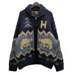 ショッピングカウチン ヒューマンメード HUMAN MADE POLAR BEAR COWICHAN カウチンニットカーディガン ネイビー サイズ：M