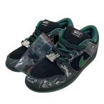【値下げ】NIKE SB×THERE SKATEBOARDS DUNK LOW スニーカー HF7743-001 ブラック×グリーン サイズ:29.0cm (EC)