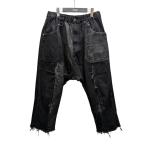 サイトヨウジヤマモト s’yte DENIM PATCHWORK SAROUEL PANTS サルエルデニムパンツ ブラック サイズ:3