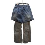 【値下げ】BASE MARK レイヤードデニムパンツ 23BS05 ブルー (原宿店)