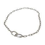スウェード 8UEDE Nasukan Choker Mat Silver チェ―ンチョーカー