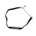 クリスチャンディオール Christian Dior JA DIOR チョーカー ブラック×シルバー