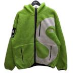ショッピングsupreme 【値下げ】Supreme×THE NORTH FACE S Logo Hooded Fleece Jacket フリースジャケット グリーン サイズ：L (原宿店)