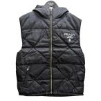 ショッピングプラダ プラダ PRADA ダウンベスト SGB804 ブラック サイズ：M