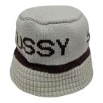 ショッピングstussy 【値下げ】stussy Jacquard knit Bucket Hat バケットハット ベージュ (EC)