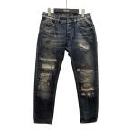 【値下げ】DOLCE & GABBANA ダメージ加工デニムパンツ G6LBLD インディゴ サイズ:46 (EC)