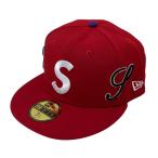 【値下げ】Supreme 25SS MULTI S LOGO NEW ERA ロゴ刺繍キャップ レッド サイズ:7 1/2(59.6cm) (EC)
