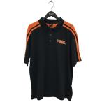 ハーレーダビッドソン HARLEY-DAVIDSON ポロシャツ ブラック×オレンジ サイズ：XL