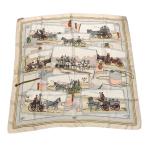 エルメス HERMES シルクスカーフ ベージュ