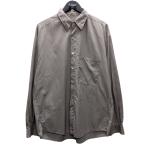 【値下げ】AURALEE WASHED FINX TWILL BIG SHIRTS 長袖シャツ ブラウン サイズ：5 (原宿店)