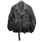 ジュンヤワタナベコムデギャルソン JUNYA WATANABE CDG レザージャケット ブラック サイズ：S