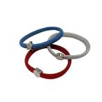  Mark Jacobs MARC JACOBS резинка для волос браслет комплект из трех позиций голубой | серебряный | красный 