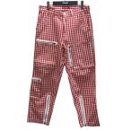 シュプリーム Supreme Gingham Flight Pant ギンガムチェックパンツ レッド×ホワイト サイズ：30