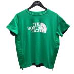 ザノースフェイス×サカイ THE NORTH FACE×sacai サイドジップロゴTシャツ グリーン サイズ：S