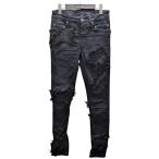 ショッピングダメージ ダークシャドウ DRKSHDW ダメージ加工スキニーパンツ ブラック サイズ：30