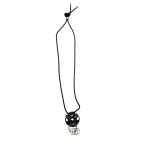 satouSatou take necklace navy бамбук умение колье черный 