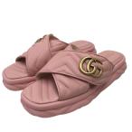 グッチ GUCCI スライドサンダル ピンク サイズ：39