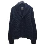 ダブルアールエル RRL カウチンニットセーター ネイビー サイズ：L