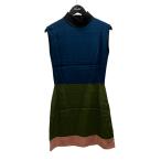 フェンディ FENDI ドレス ブルー×グリーン×ピンク サイズ：44