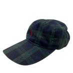 ポロラルフローレン POLO RALPH LAUREN 90s チェックロゴキャップ グリーン×ネイビー