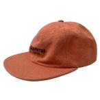 シュプリーム Supreme napped canvas classic logo 6 panel キャップ サーモンピンク